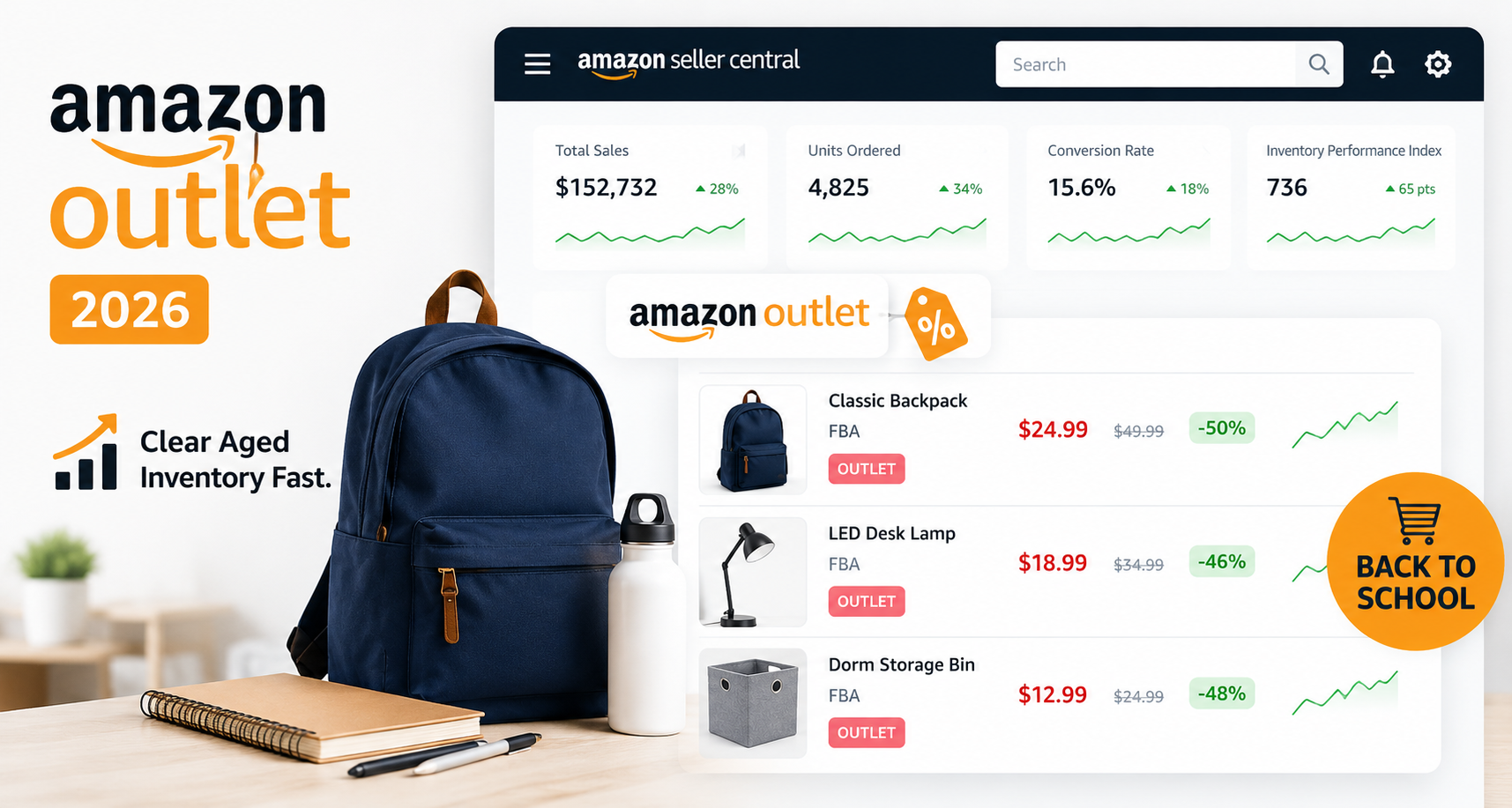 Amazon Outlet Gives FBA Sellers a Fresh Shot at Back to School Sales