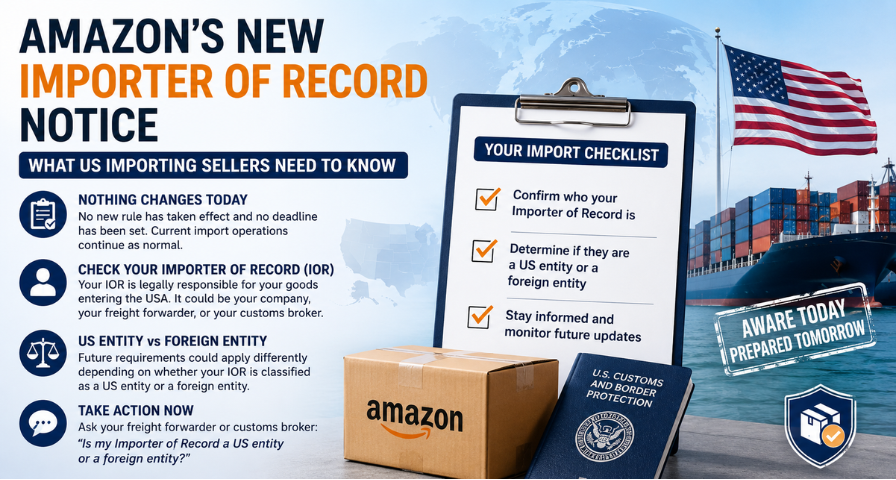 Amazon's New Importer of Record Notice: What US Importing Sellers Need to Know