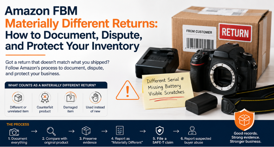 Amazon FBM Materially Different Returns: How to Document, Dispute, and Protect Your Inventory