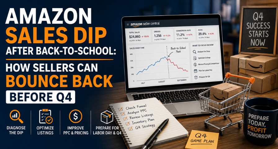 Amazon Sales Dip After Back-to-School: How Sellers Can Bounce Back Before Q4