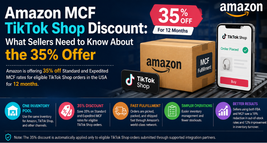 Amazon MCF TikTok Shop Discount: What Sellers Need to Know About the 35% Offer