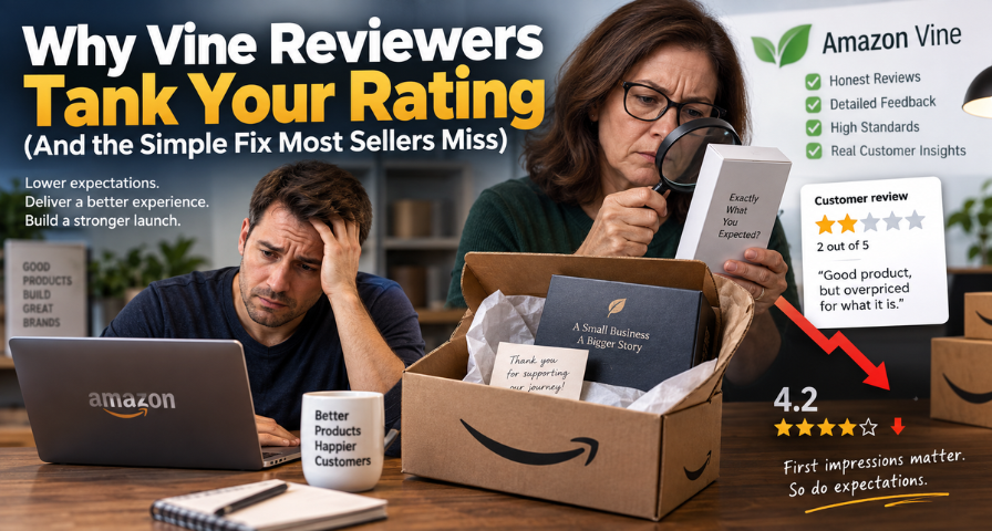 Why Vine Reviewers Tank Your Rating (And the Simple Fix Most Sellers Miss)