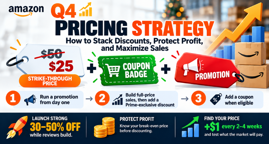 Amazon Q4 Pricing Strategy: How to Stack Discounts, Protect Profit, and Find Your Price
