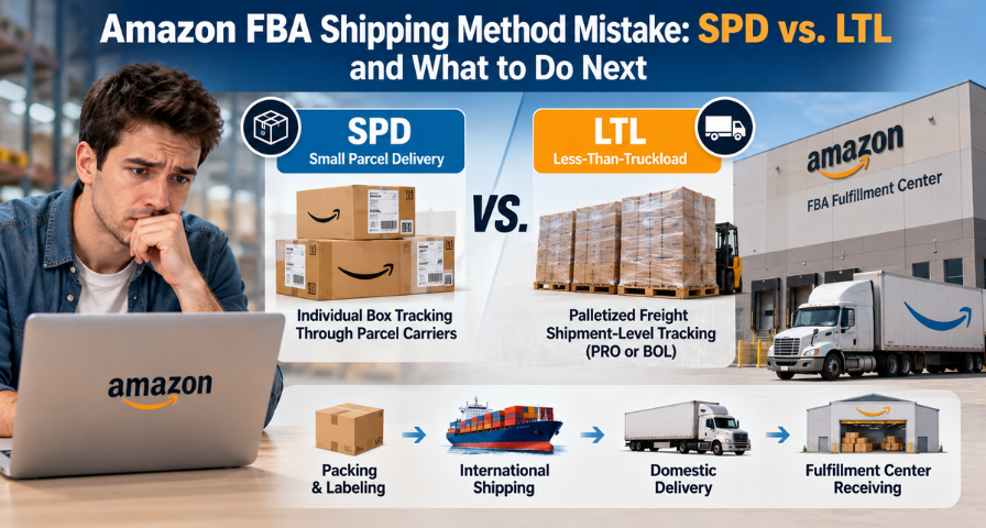 Amazon FBA Shipping Method Mistake: SPD vs. LTL and What to Do Next