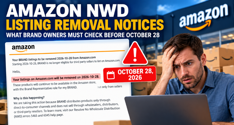 Amazon NWD Listing Removal Notices: What Brand Owners Must Check Before October 28